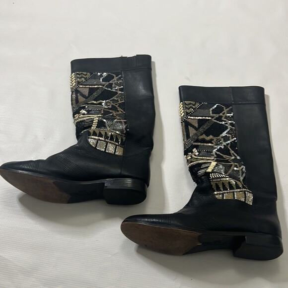 IVY‎ KIRZHNER ESPIRTU LEATHER BOOTS SIZE 11M - Picture 3 of 10
